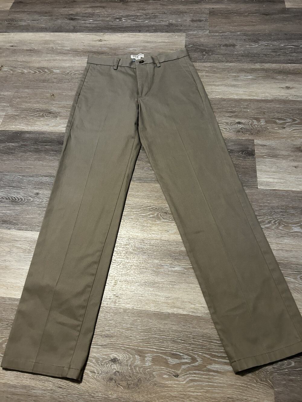 Dockers Slim Fit Flat Front Beige Dress Pants Mens Size 32x30